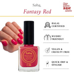 Saba Fantasy Red nail polish