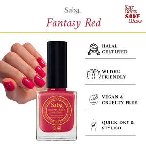 Saba Fantasy Red nail polish