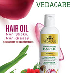 Vedacare Strengthening Hair Oil With Coconut Oil, Hibiscus and Onion - 200 ml