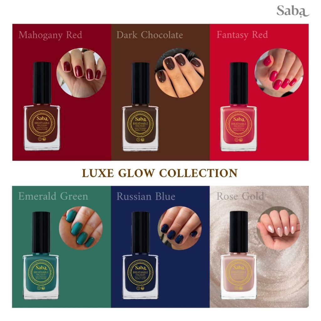 Saba Nail Polish Gift Box - Pack of 6 Nailpolish