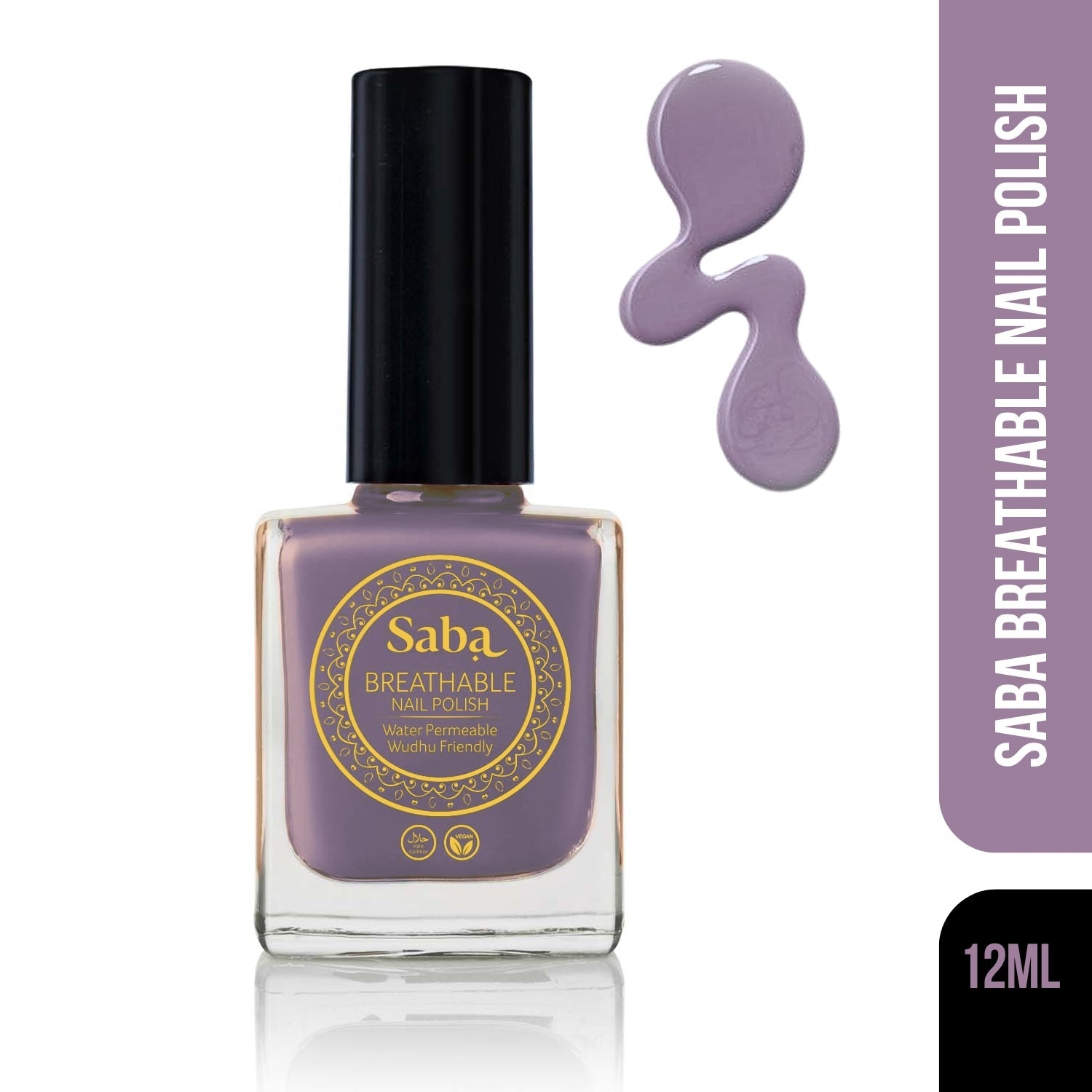 Saba Breathable Nail Polish - Mighty Mauve