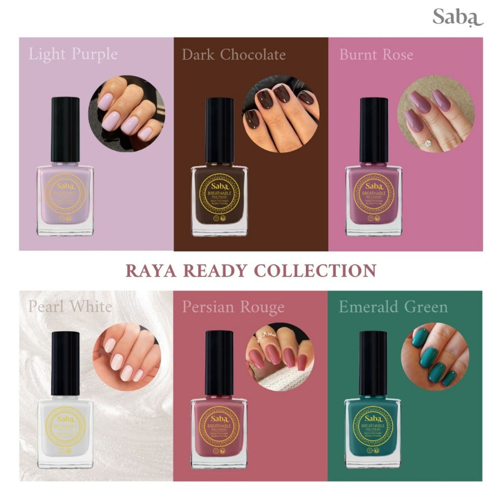 Saba Nail Polish Gift Box - Pack of 6 Nailpolish