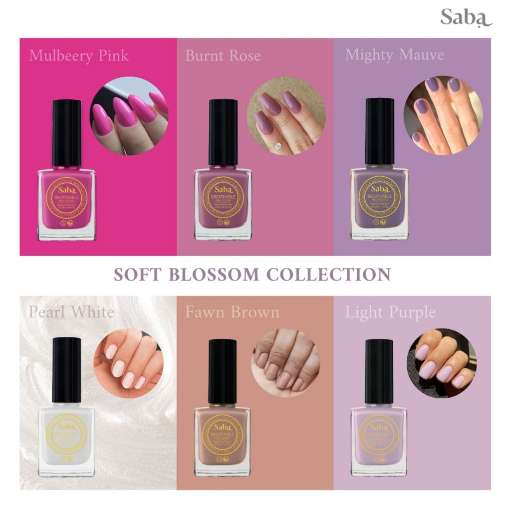 Saba Nail Polish Gift Box - Pack of 6 Nailpolish