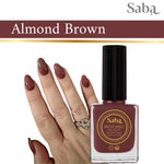 Saba Breathable Nail Polish - Almond Brown