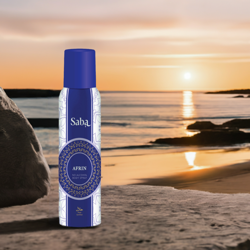 Saba  Afrin Perfumed Body spray Deodorant - Long lasting Fragrance - Alcohol Free