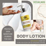 Vedacare Brightening Body Lotion With Olive oil, Shea Butter, Niacinamide, Vitamin C & Chamomile