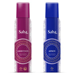 Saba Afrin Deodorant & Saba Ambition Deodorant Combo With Saba Daily Moisturizing Facewash