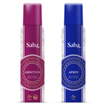 Saba Afrin Deodorant & Saba Ambition Deodorant Combo With Saba Daily Moisturizing Facewash