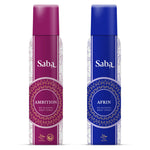 Saba Afrin Deodorant & Saba Ambition Deodorant Combo With Saba Neem Facewash