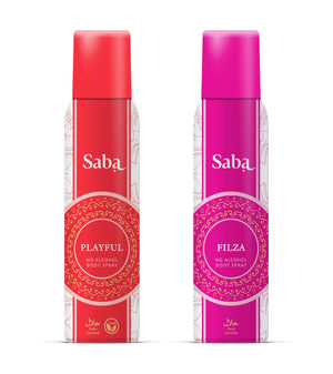 Combo of Saba Filza & Saba Playful Deodorant with Saba Neem Facewash