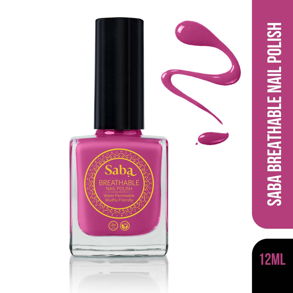 Saba Breathable Nail Polish - Mulberry Pink