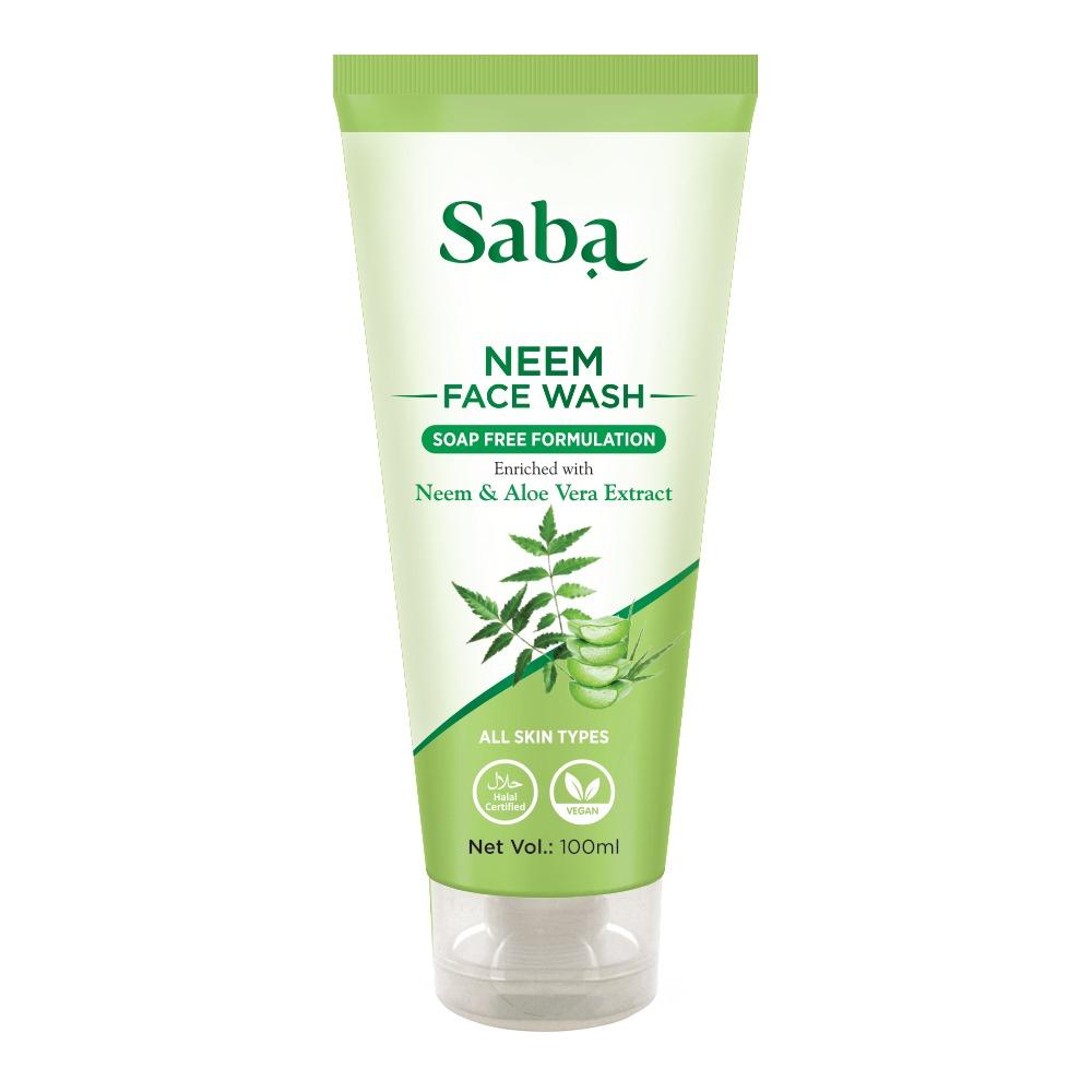 Saba Natural Neem Soap Free Facewash Pack of 3