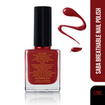 Saba Breathable Nail Polish - Rouge Red