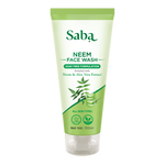 Saba Natural Turmeric & Almond Daily Moisturizing Facewash pack of 2 with Saba Natural Neem Soap Free Facewash