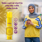 Saba Fresh Perfumed Body Spray Deodorant - Long Lasting Fragrance - Alcohol Free