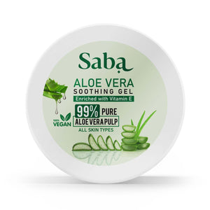 Saba Natural & Pure Aloe Vera Gel for face, hair and skin